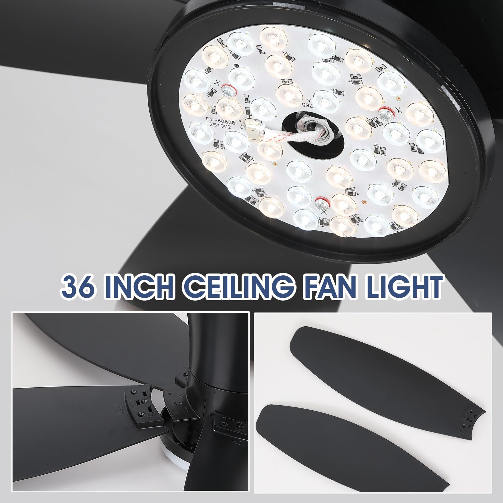 Surtime 42-inch ceiling fan ideal for covered patios and outdoor use.