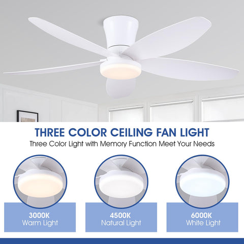 Surtime 42-inch ceiling fan with snap-in blades for quick setup.