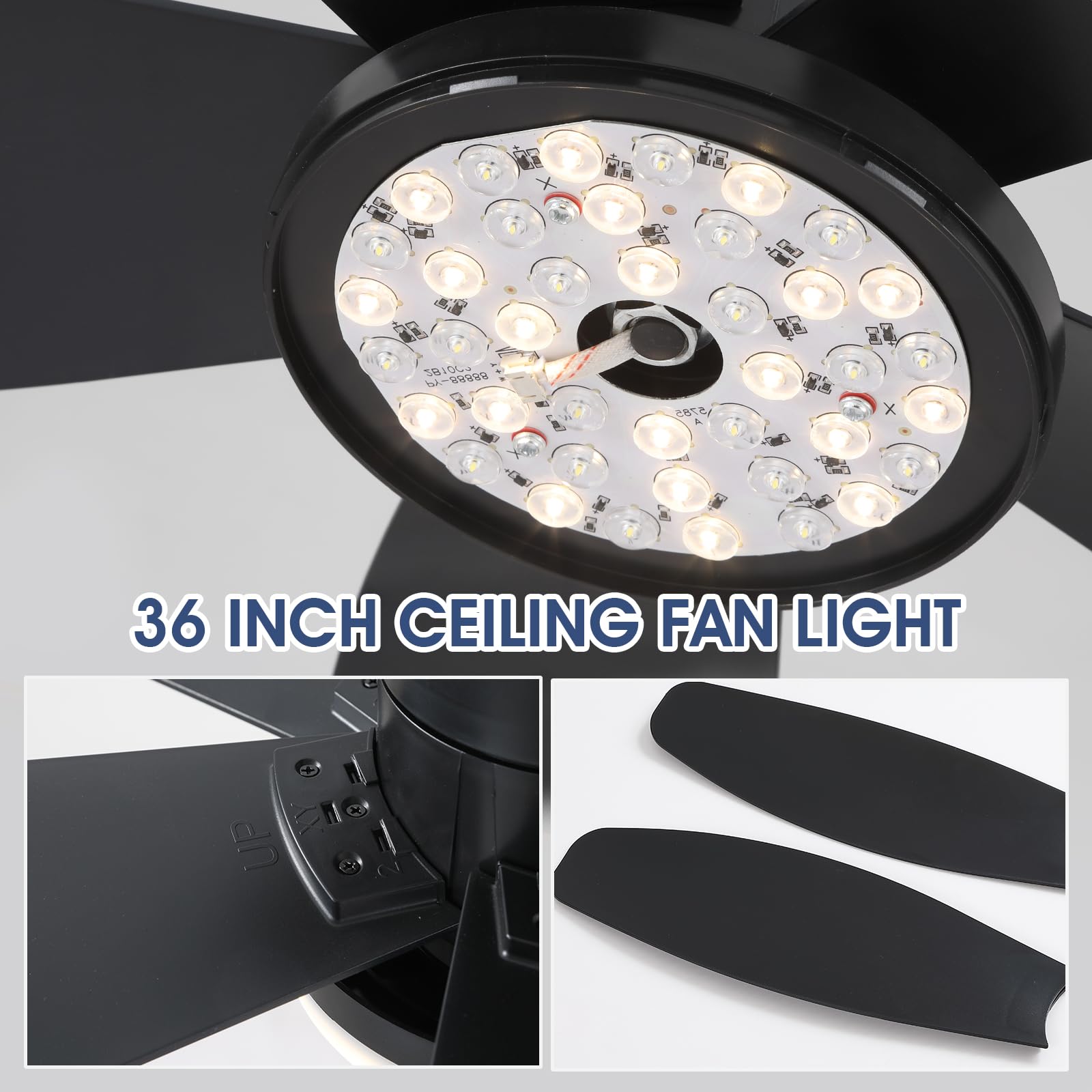 Surtime ceiling fan ideal for indoor and covered outdoor spaces