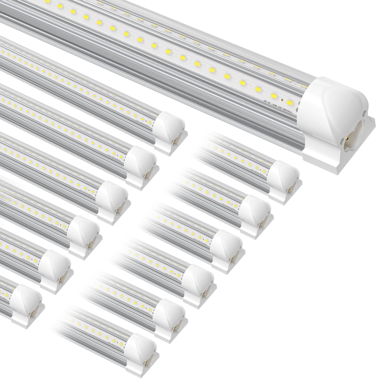 SUSLUM 12-pack T8 LED shop light 4ft with bright daylight for workshops