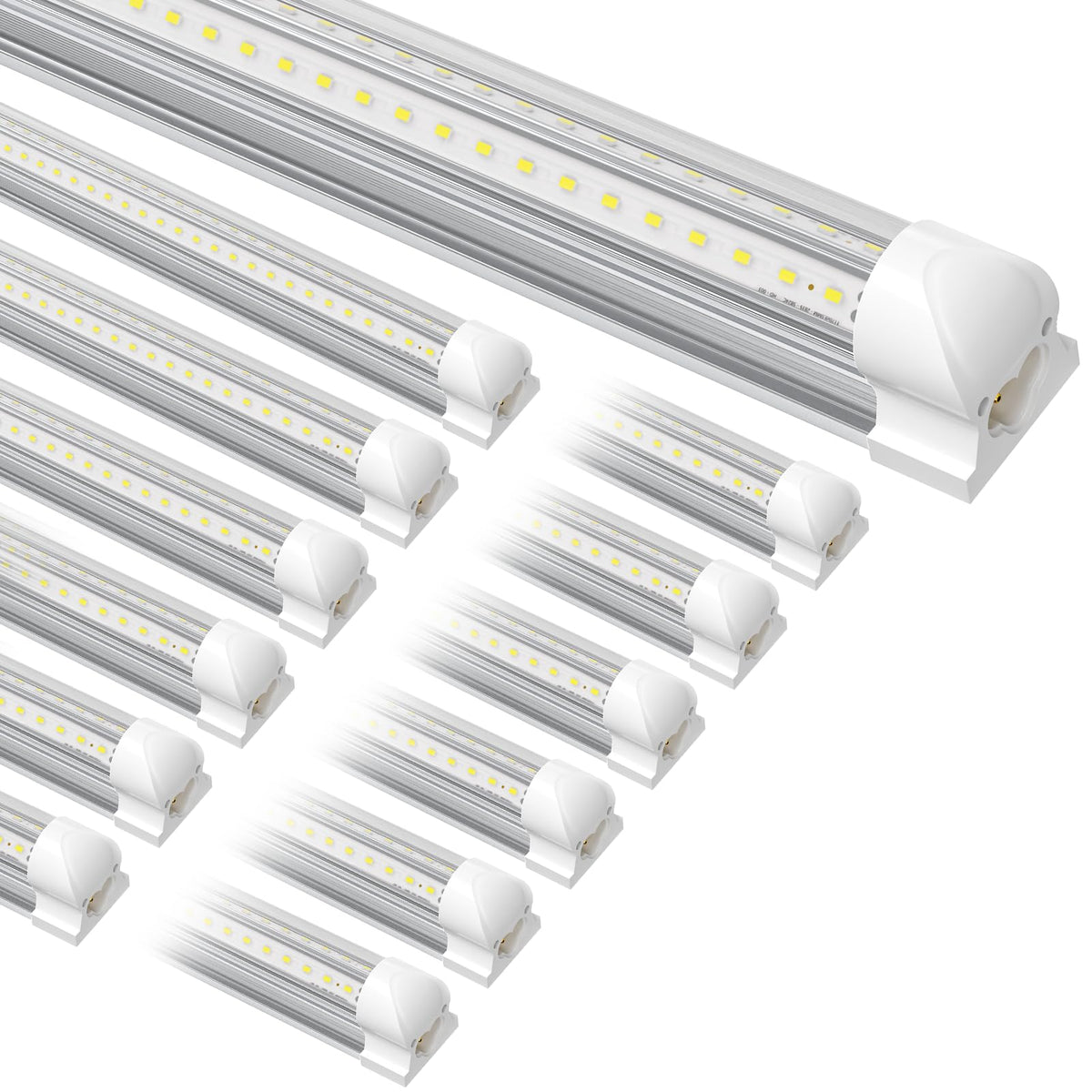 SUSLUM 12-pack T8 LED shop light 4ft with bright daylight for workshops