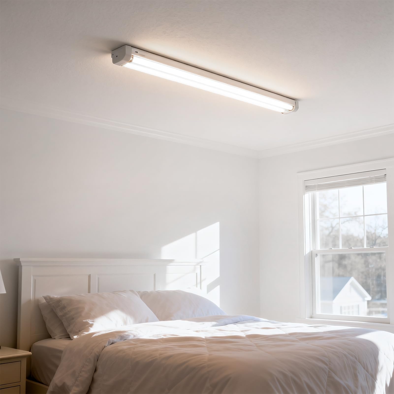SUSLUM 3200 lumens at 4100K cool white for crisp, clear lighting.