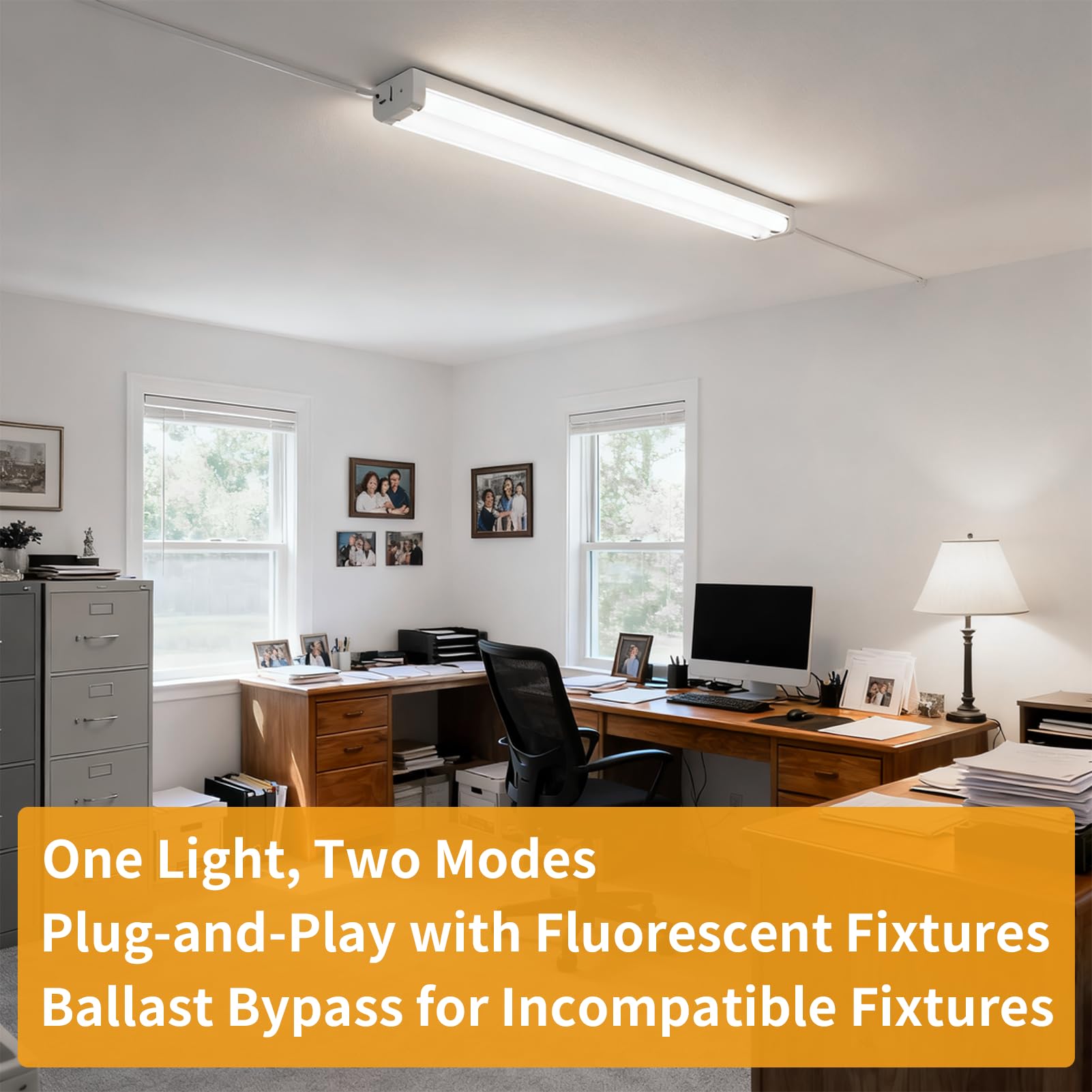 SUSLUM ballast-compatible installation simplifies retrofit with existing fixtures.