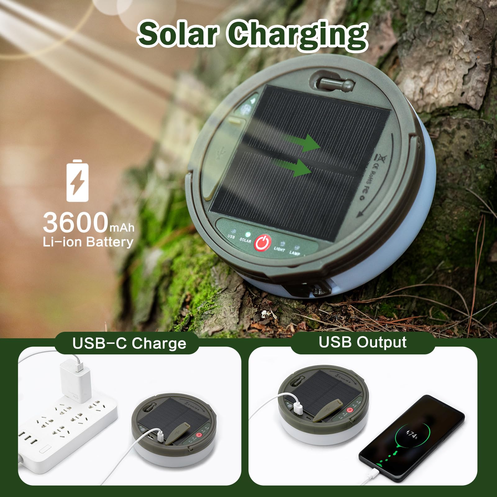 Sutaig remote-control camping lights allowing quick lighting adjustments from outside