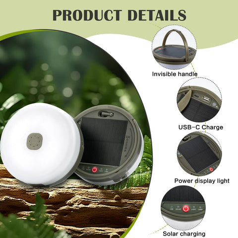Sutaig warm-white LED tent light creates a cozy campsite atmosphere