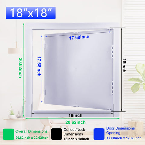 Suteck reinforced plastic wall access door shows durable construction