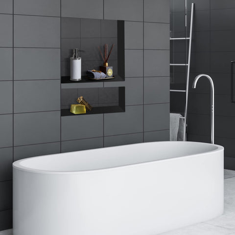 Suteck multi-use shower niche suitable for bathrooms and other rooms.