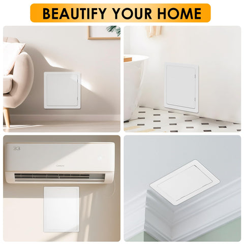 Suteck white access panel complements modern interior design