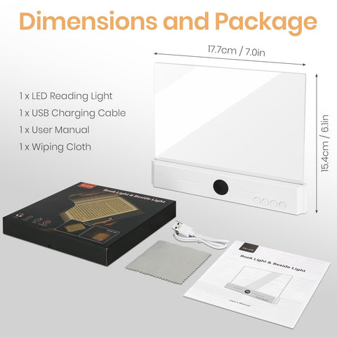 Suteng Flat Book Light travel-ready compact lamp.