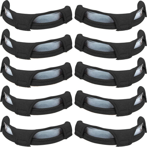 Sutetlw hard hat sweatband in black with absorbent cotton for sweat control.