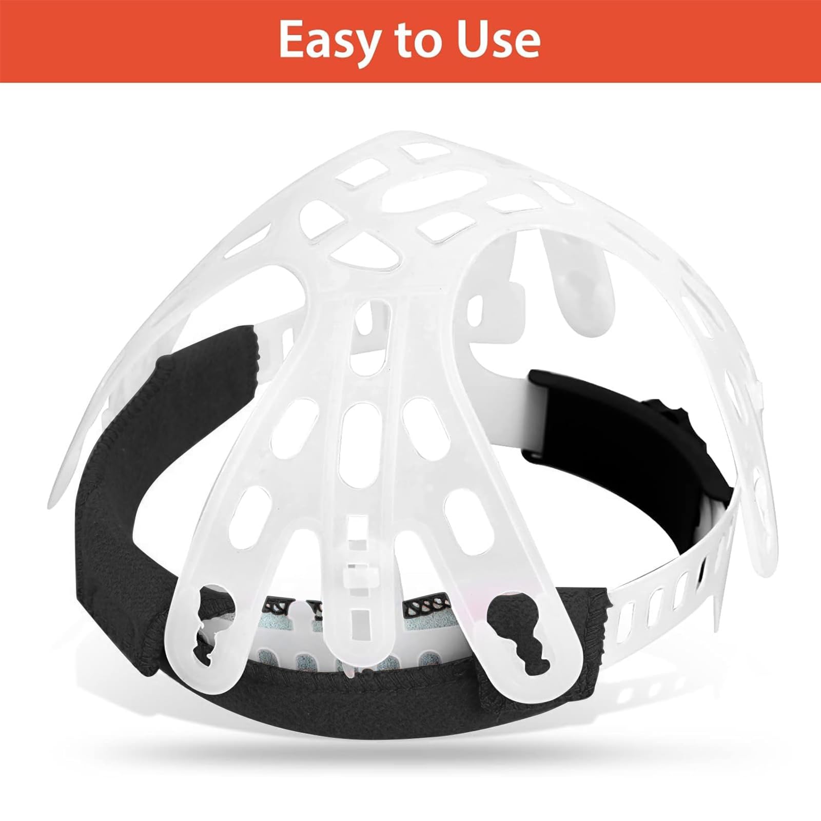 Flame-retardant treated hard hat sweatband for added safety.