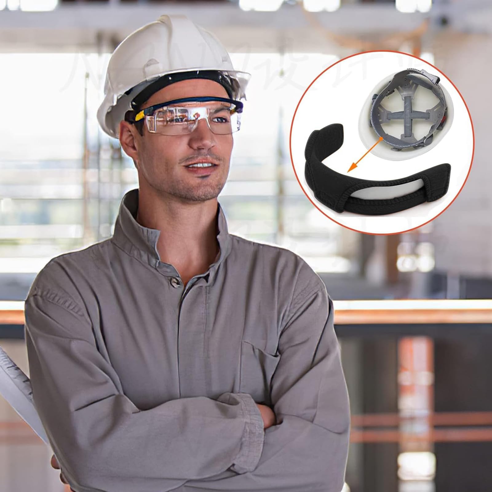 Sutetlw sweatband with snap-fit design for secure helmet compatibility.