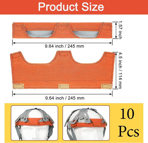 SUTETLW hardhat sweatband snap-closure design securing to helmet.
