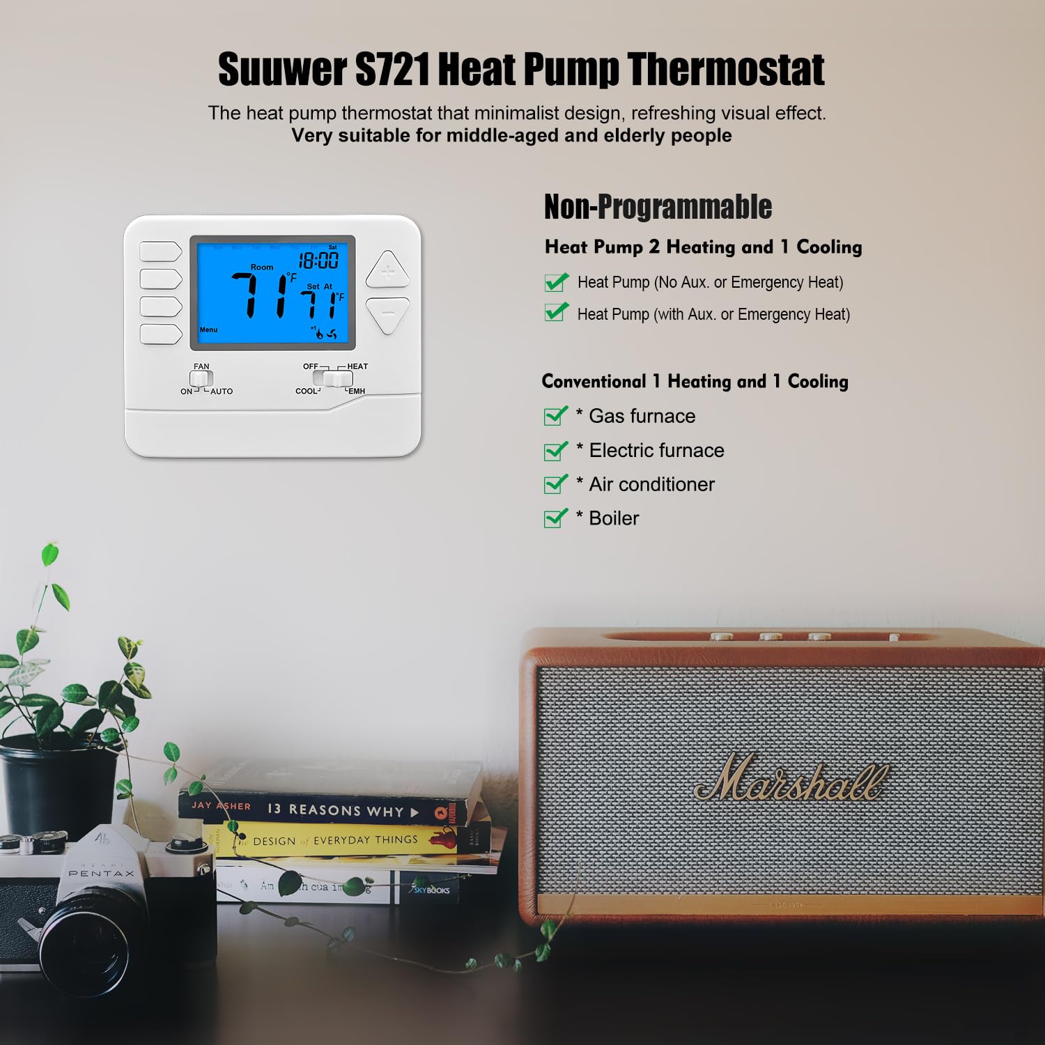 Suuwer S721 back panel and label close up