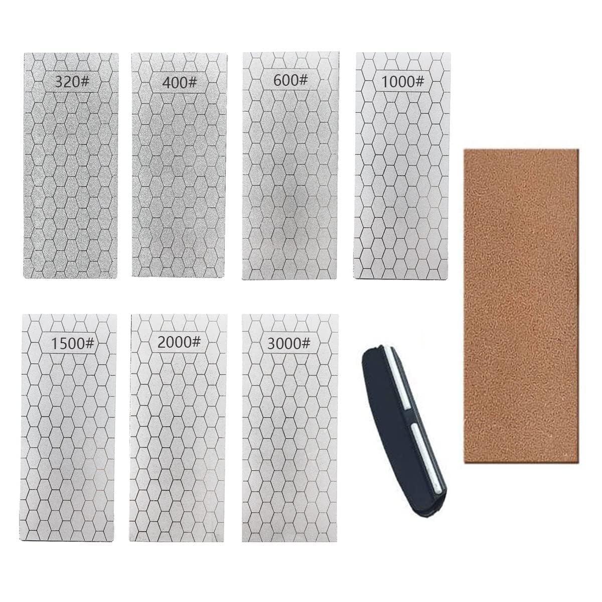 SUWAJUME diamond sharpening stone 320 grit for fast initial edge refinement