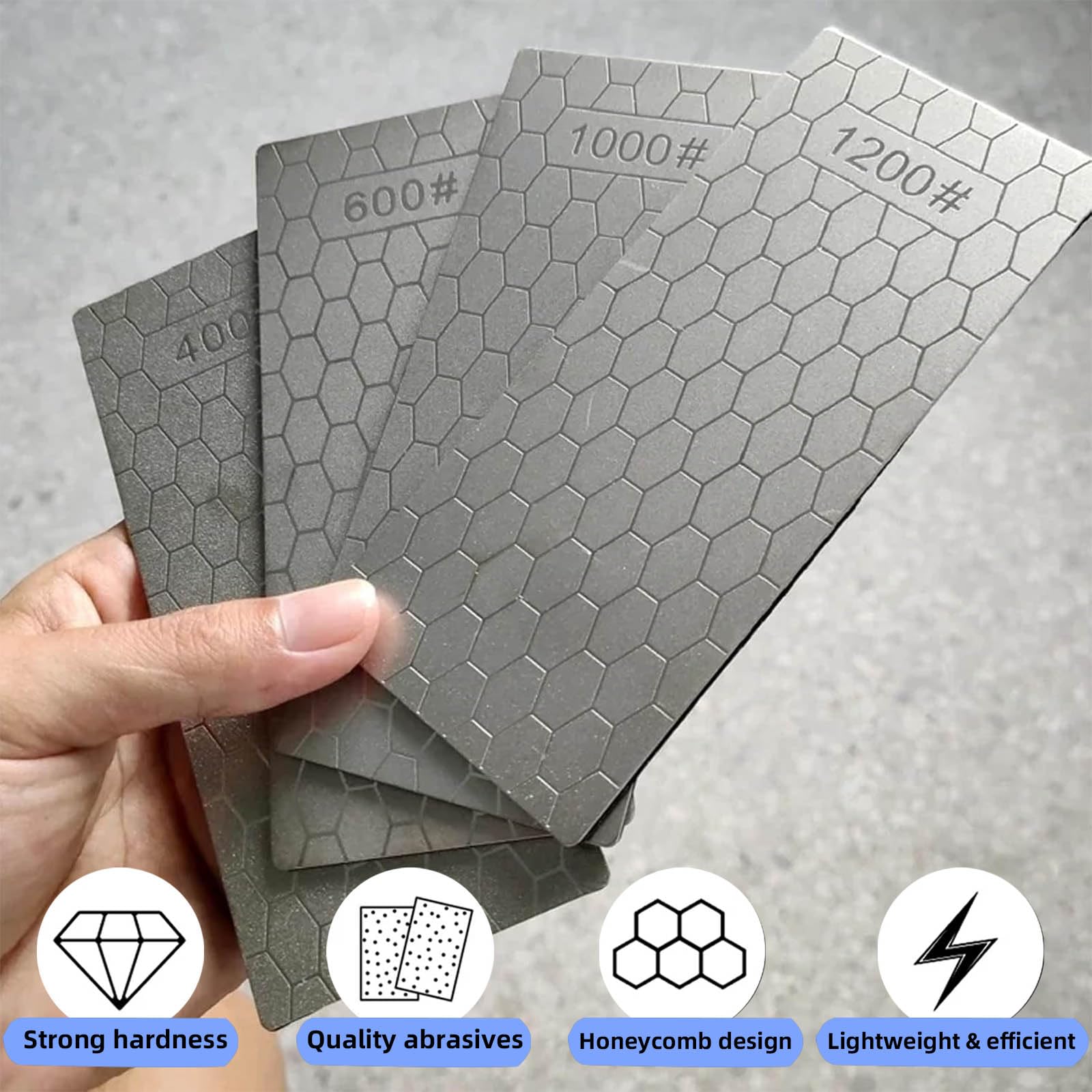 SUWAJUME diamond sharpening stone 600 grit for versatile sharpening