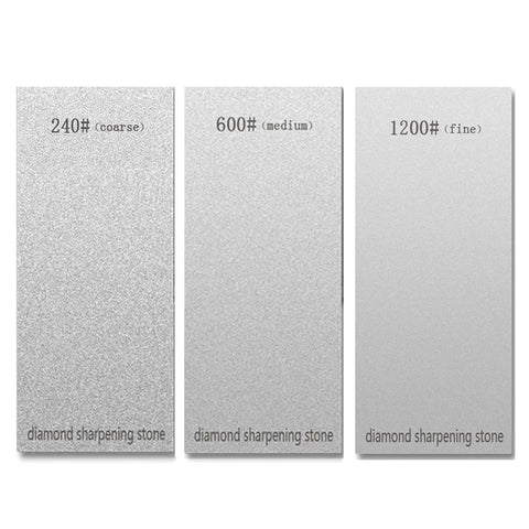 SUWAJUME three piece diamond sharpening stones for quick edge refresh on knives