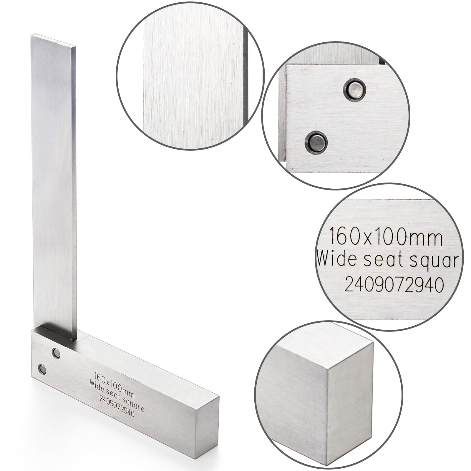 Suwimut Machinist Square 4-inch with 90-degree angle for reliable layouts.