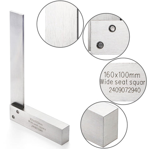 Suwimut Machinist Square 4-inch with 90-degree angle for reliable layouts.