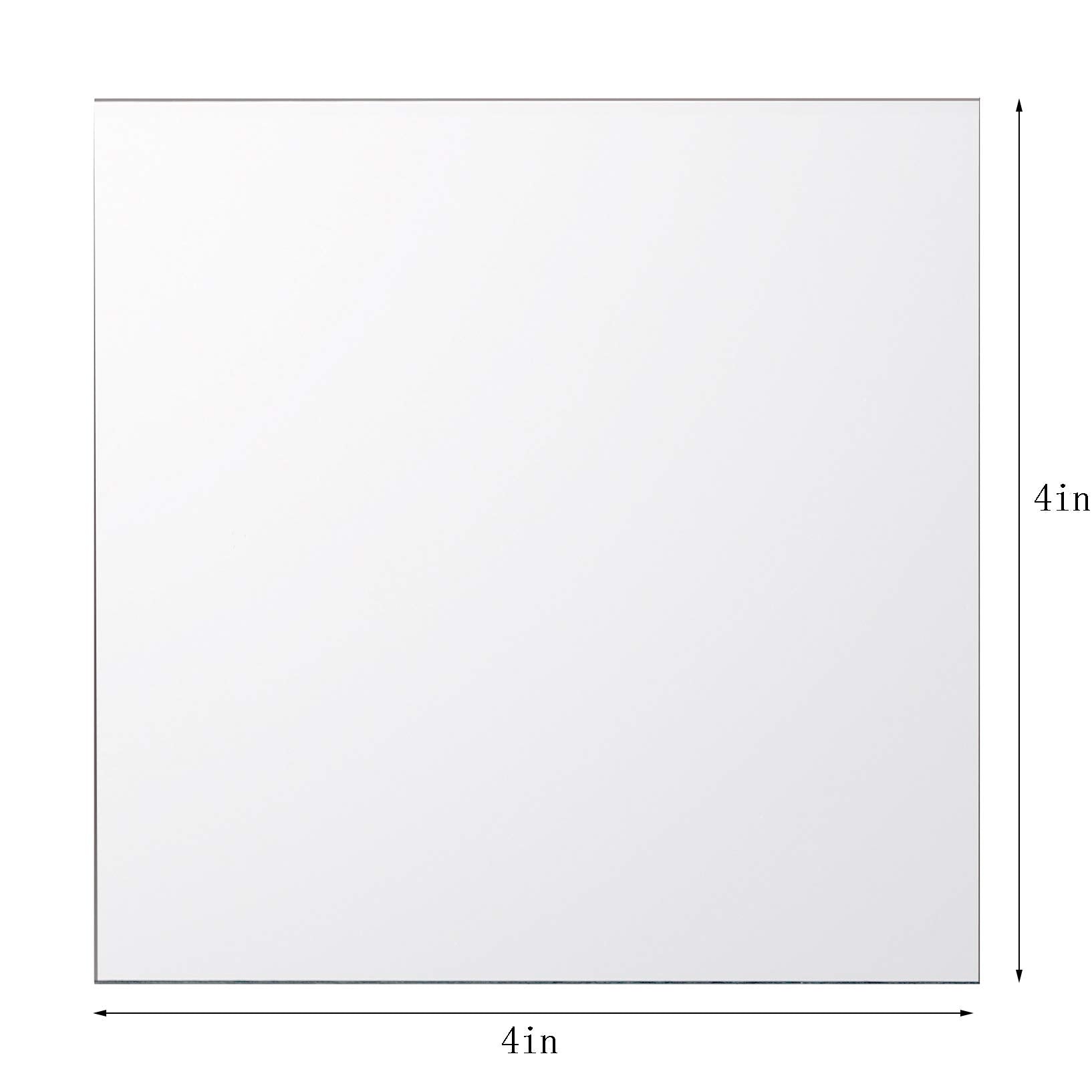 Suwimut mosaic mirror tiles 4x4 inch for wall art and crafts