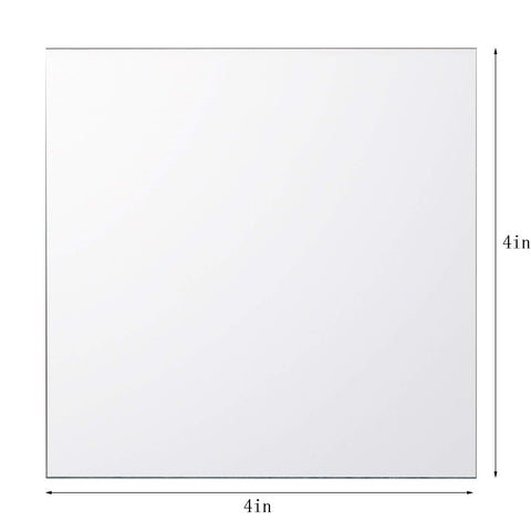 Suwimut mosaic mirror tiles 4x4 inch for wall art and crafts