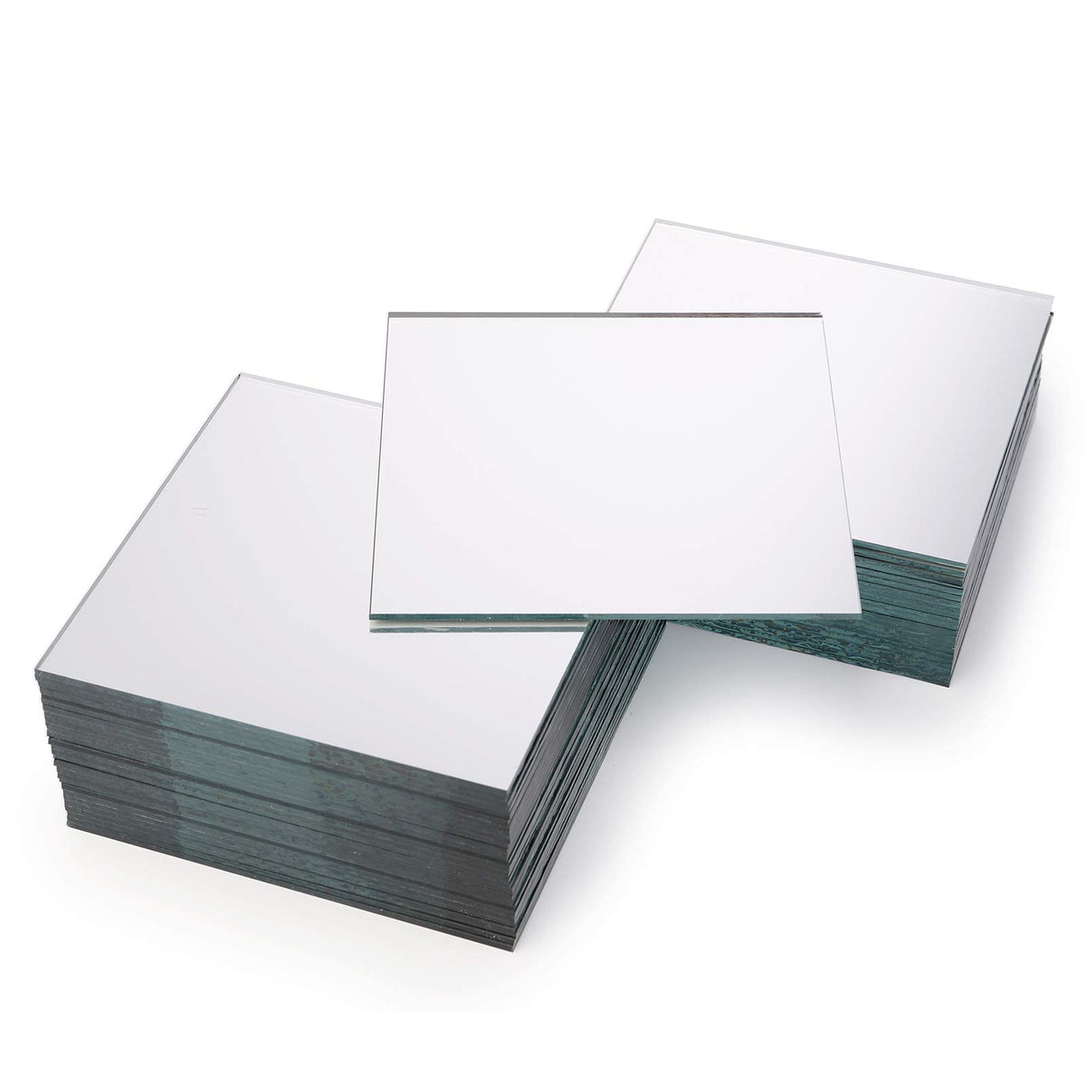 Suwimut square mirror tile 4x4 inches reflecting light for DIY centerpieces