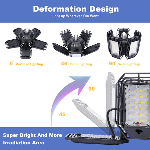 suyncyi deformable ceiling light with adjustable panels for customizable brightness.