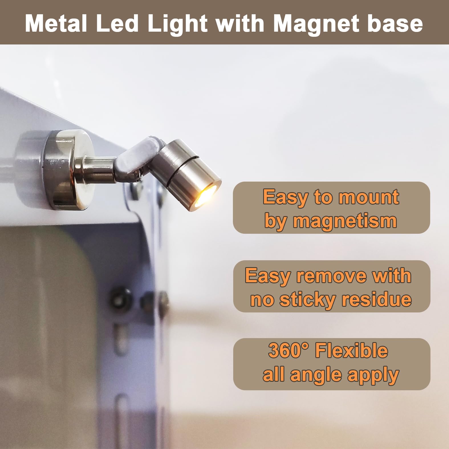 Suzeyar LED light enhances jewelry showcases with subtle glow.