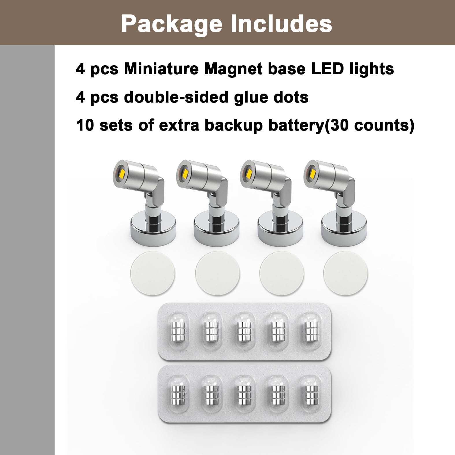 SUZEYAR magnet base and double-sided tape for versatile mounting