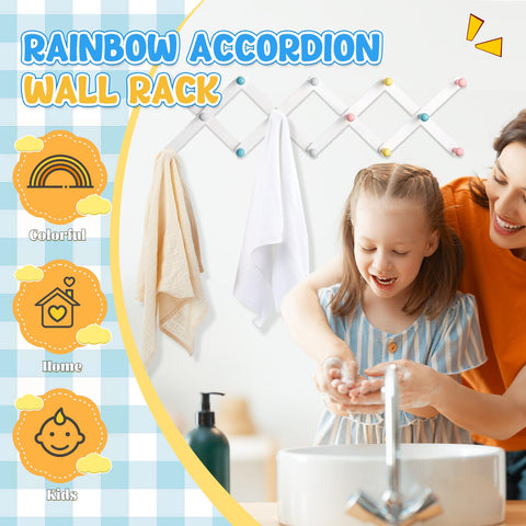 Suzile 14-pegs expandable rack fits growing wardrobes and daily accessories.