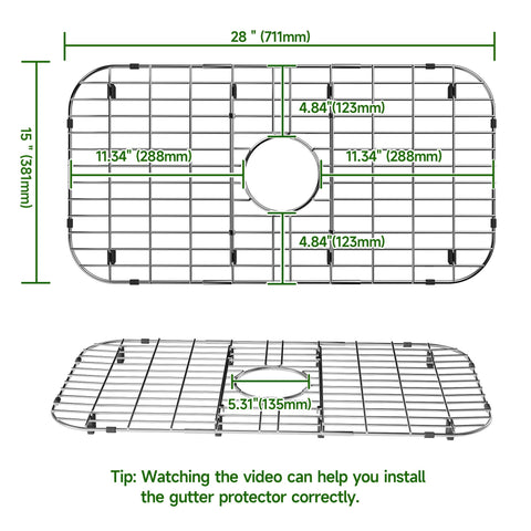 SUZLON center drain visible on the grid for accurate fit.