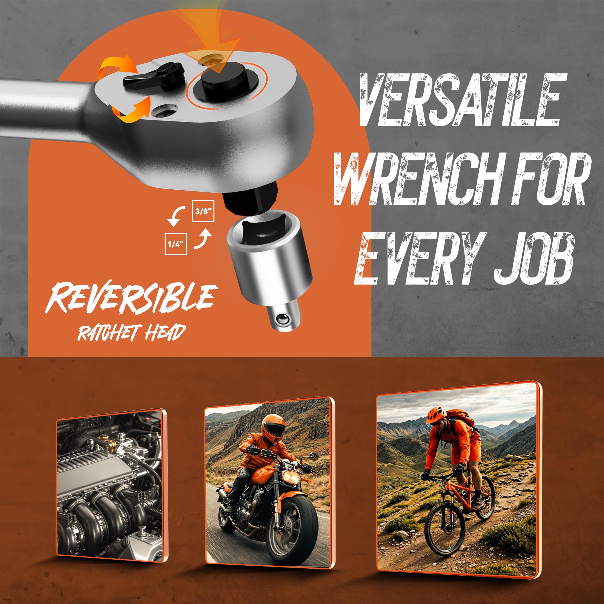 Suzume 3/8 torque wrench Peak mode captures max torque for critical fasteners.