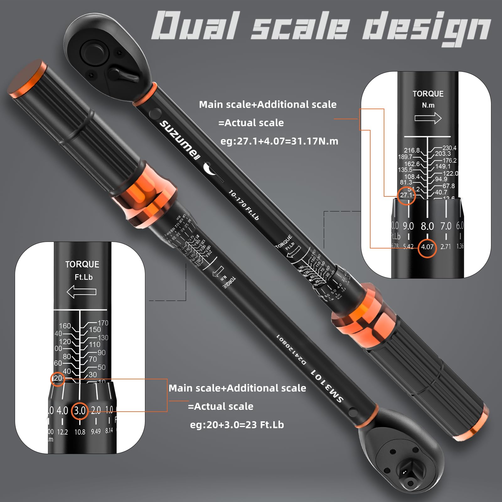 SUZUME lightweight aluminum handle reduces tool weight for easier use