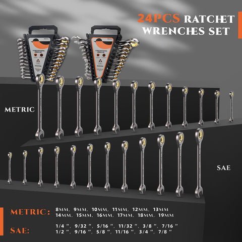 Portable SUZUME wrench set with organized rack for on-the-go tasks