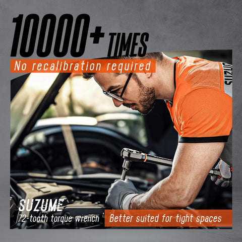 SUZUME dual-scale dials provide clear torque readouts.