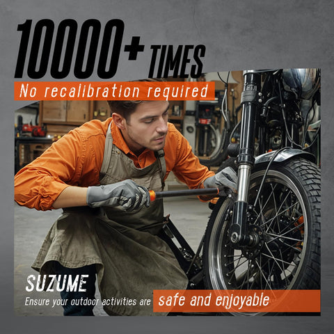 SUZUME torque wrench dual scales read ft-lb and Nm at a glance