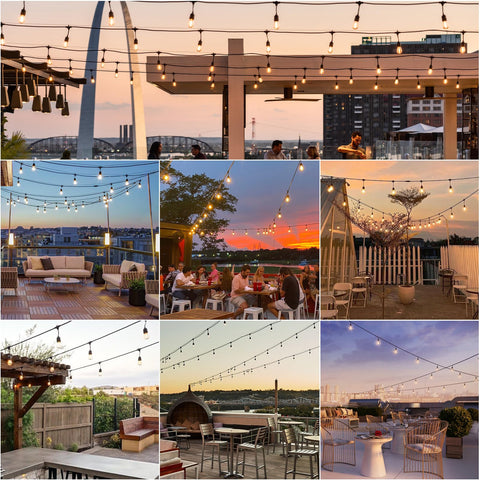 Svater outdoor lighting ideal for patios, gardens, cafes, and decks