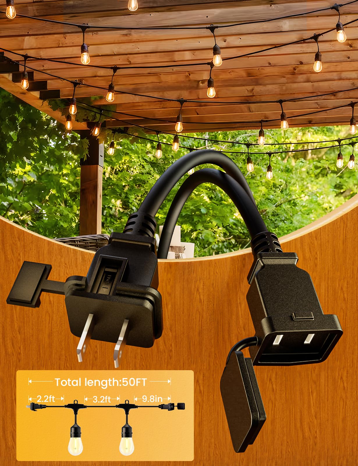 Svater E26 socket close-up showing durable bulb connections