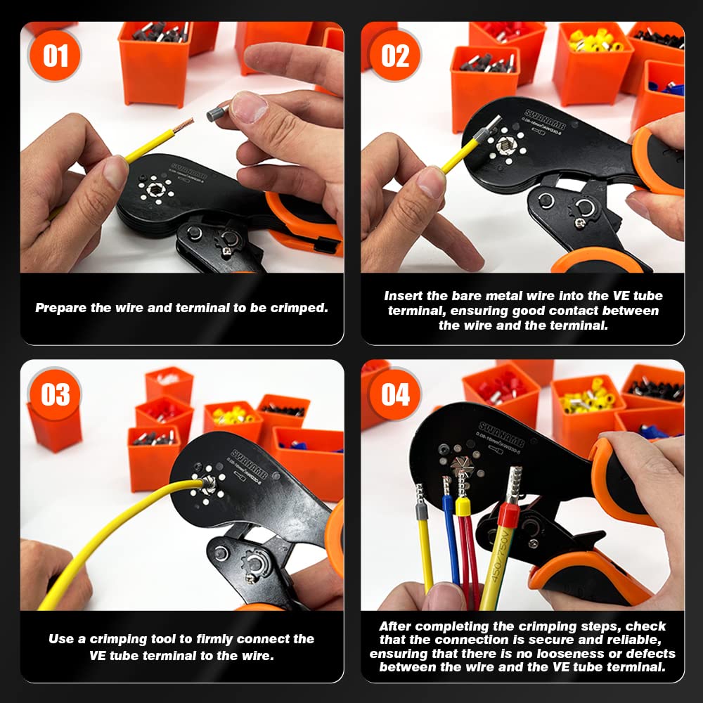 SWANAMB includes 1800 ferrule terminals included for ready-to-work kit.