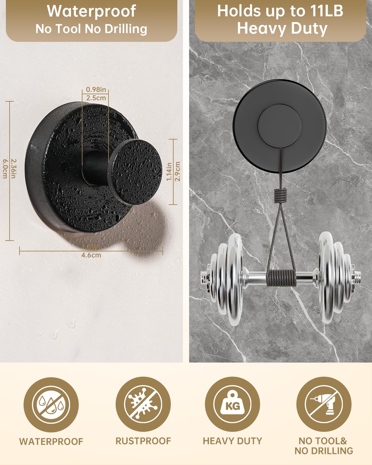 SwanKiss suction cup hooks on windows allow easy decor placement.