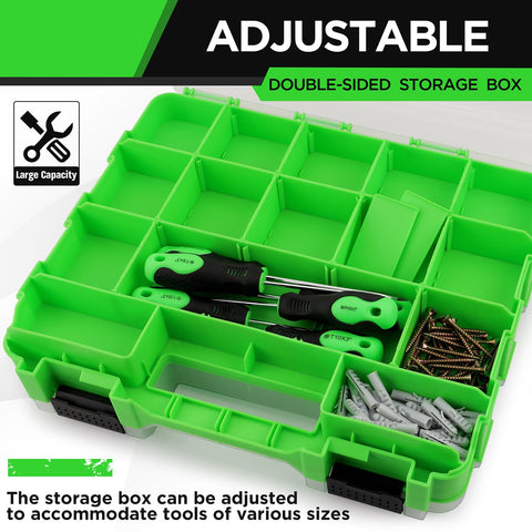 Swanlake 2-pack organizers suitable for hardware, jewelry, and fishing gear.