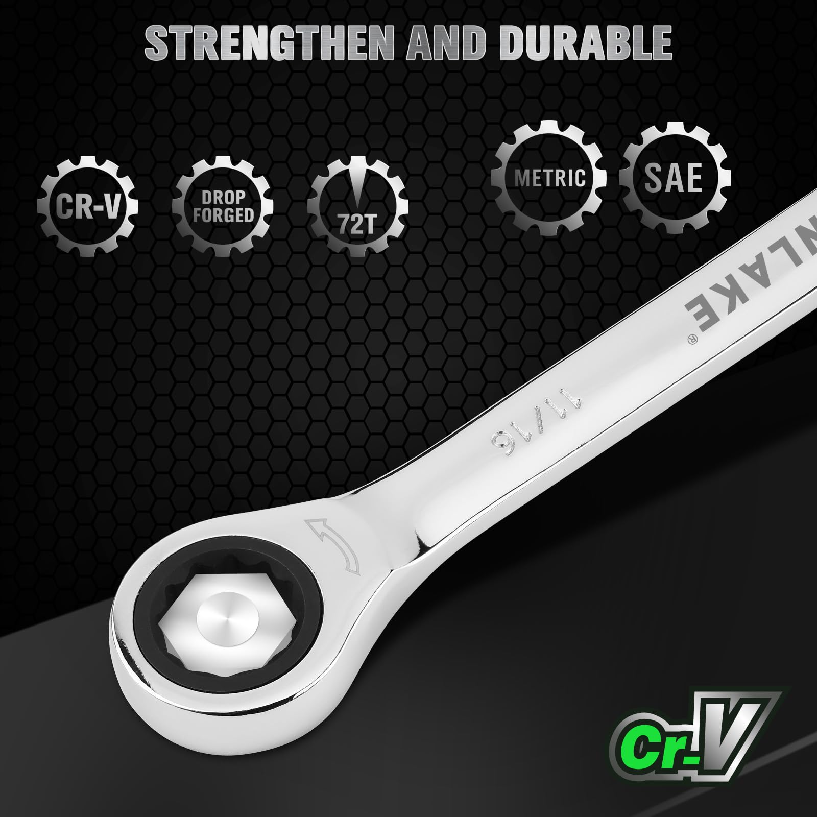 SWANLAKE 72-tooth ratchet for precise engagement in tight spaces