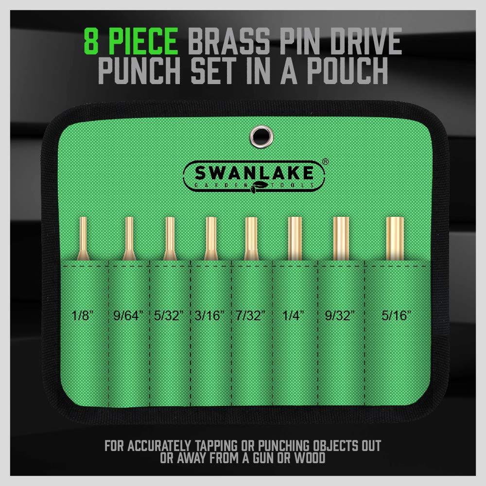 SWANLAKE brass punch set compact length for tight-space work