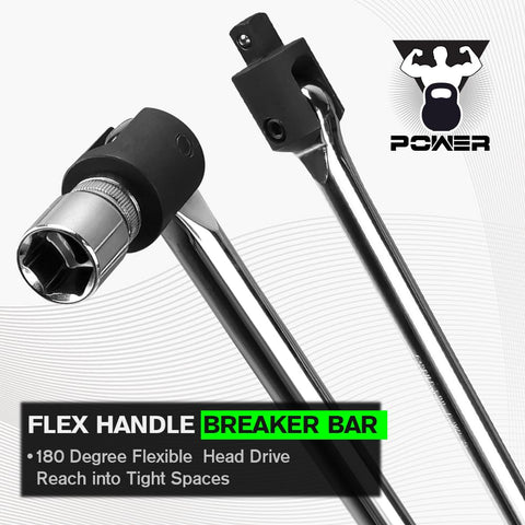 SWANLAKE Breaker Bar made of CR-V steel resists corrosion for tough jobs.