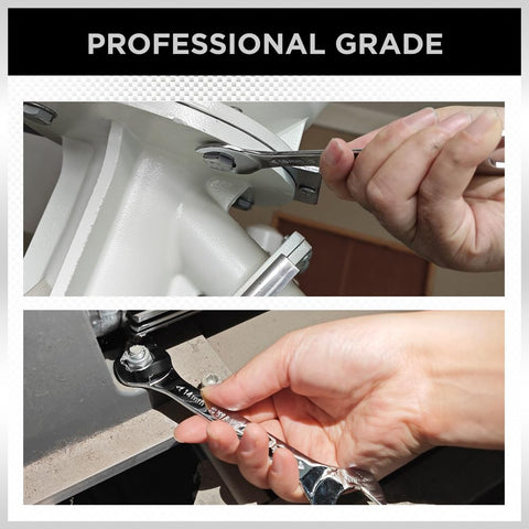 Swanlake chrome-plated wrench edge highlighting rust resistance