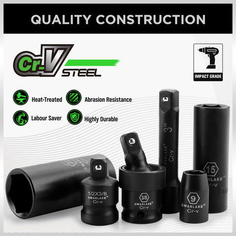 SWANLAKE chrome vanadium finish provides lasting durability