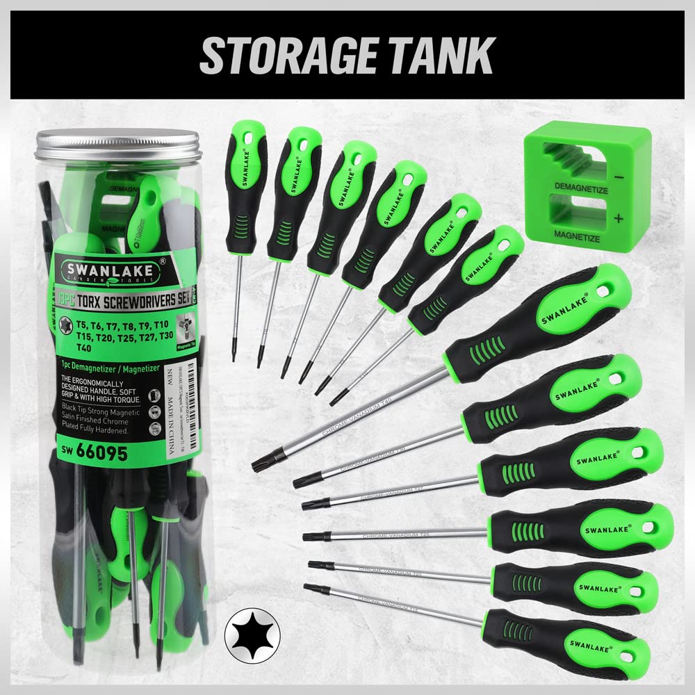 SWANLAKE torx screwdrivers ergonomic grip handles for comfortable use