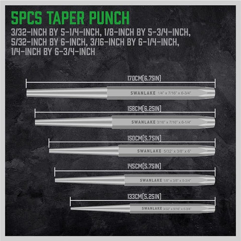 SWANLAKE GARDEN TOOLS center punch marks metal surfaces accurately