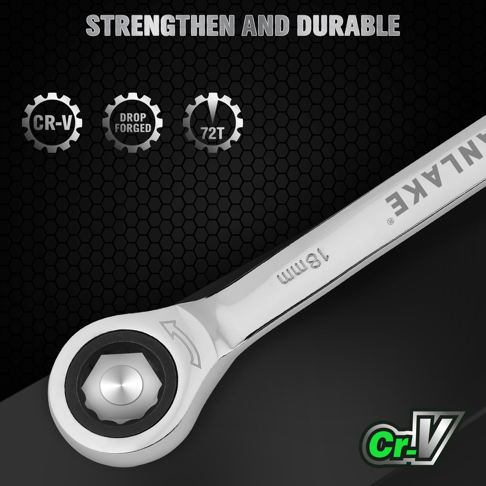 Swanlake Garden Tools 72-tooth ratchet for precise turns in tight spaces