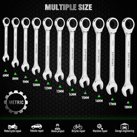 Swanlake Garden Tools chrome vanadium steel wrenches resist corrosion